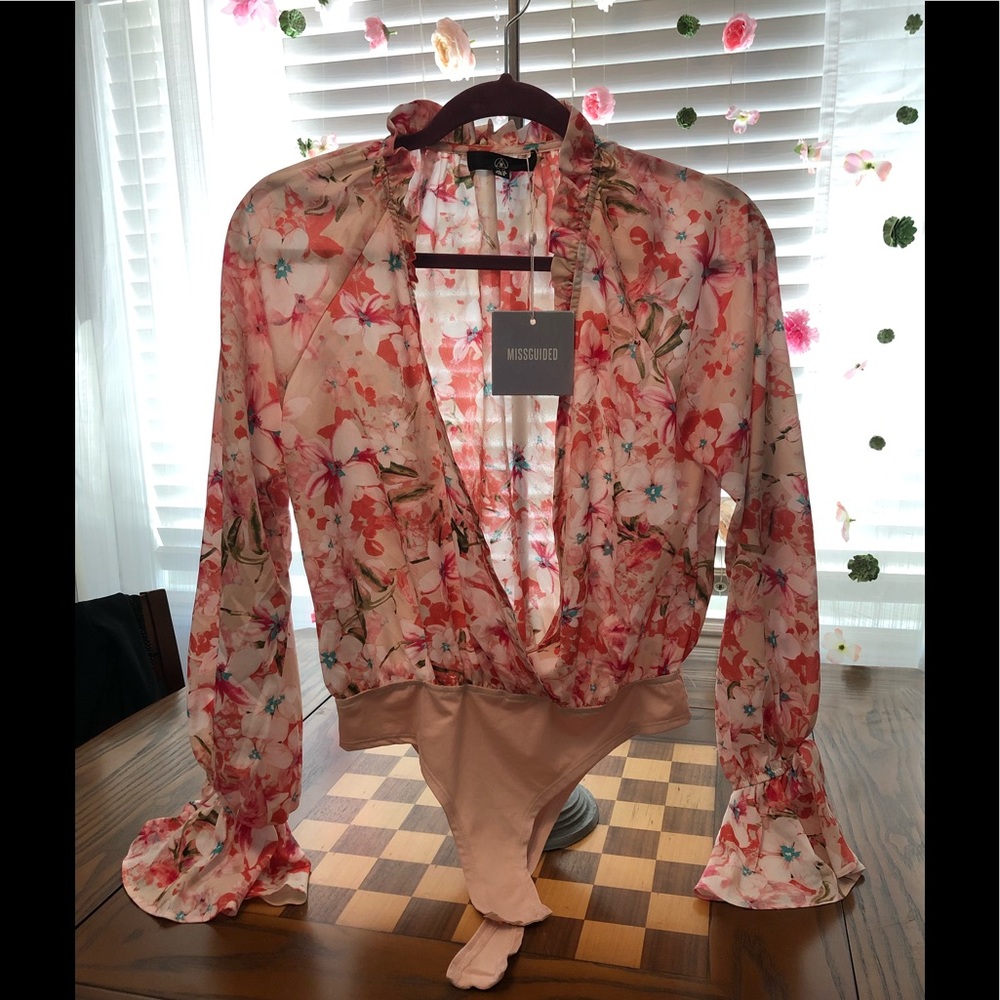 NWT Misguided blouse bodysuit